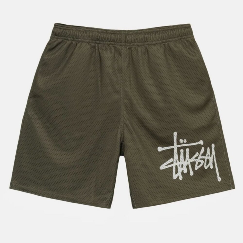 Stussy Basic 'Olive' Mesh Short